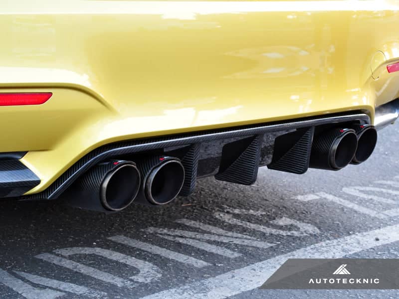 Kies-Motorsports AutoTecknic USA AutoTecknic Dry Carbon Extended-Fin Competition Rear Diffuser - F80 M3 | F82/ F83 M4 F82/ F83 M4