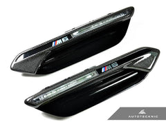 Kies-Motorsports AutoTecknic USA AutoTecknic Dry Carbon Fender Light Trim Set - F06 M6 Gran-Coupe | F12 M6 Cabrio | F13 M6 Coupe