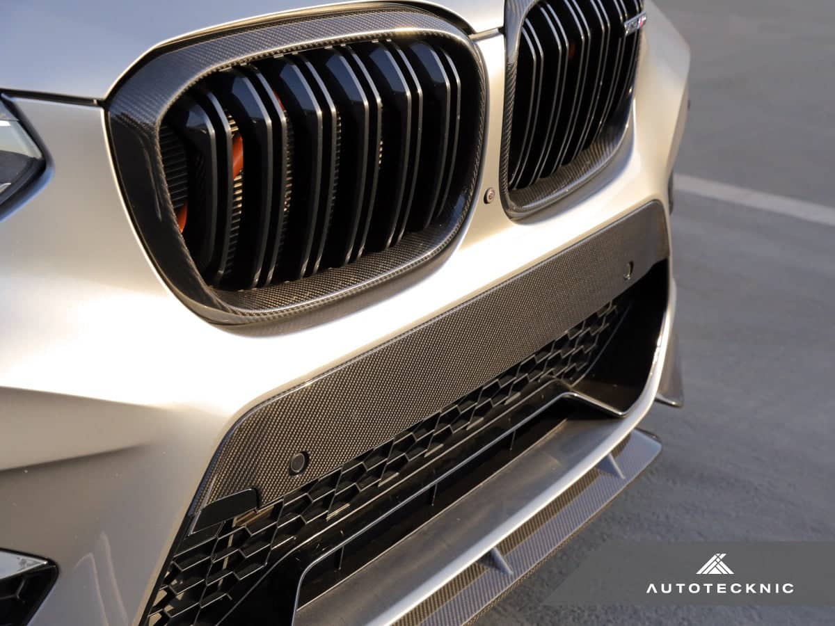 Kies-Motorsports AutoTecknic USA AutoTecknic Dry Carbon Fiber Bumper Trim - F97 X3M | F98 X4M Pre-LCI