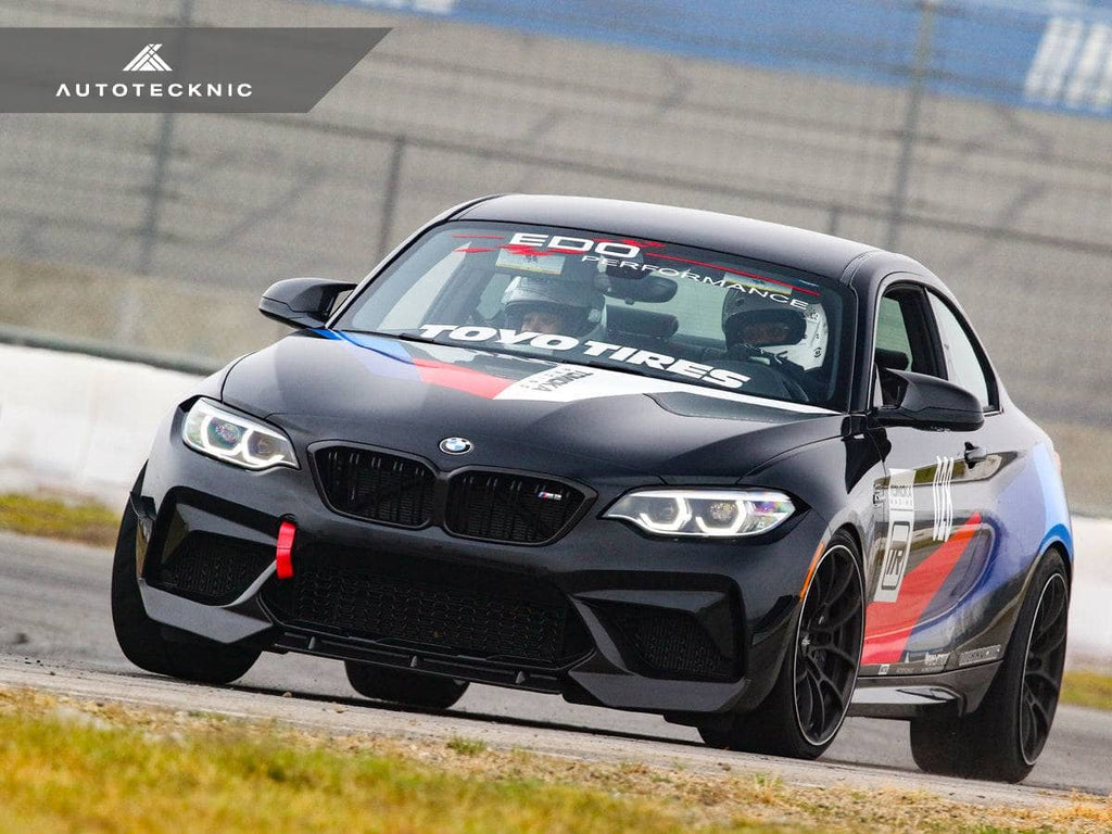 Kies-Motorsports AutoTecknic USA AutoTecknic Dry Carbon Fiber Center Front Lip - F87 M2 Competition