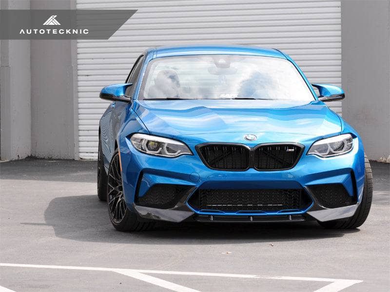 Kies-Motorsports AutoTecknic USA AutoTecknic Dry Carbon Fiber Center Front Lip - F87 M2 Competition