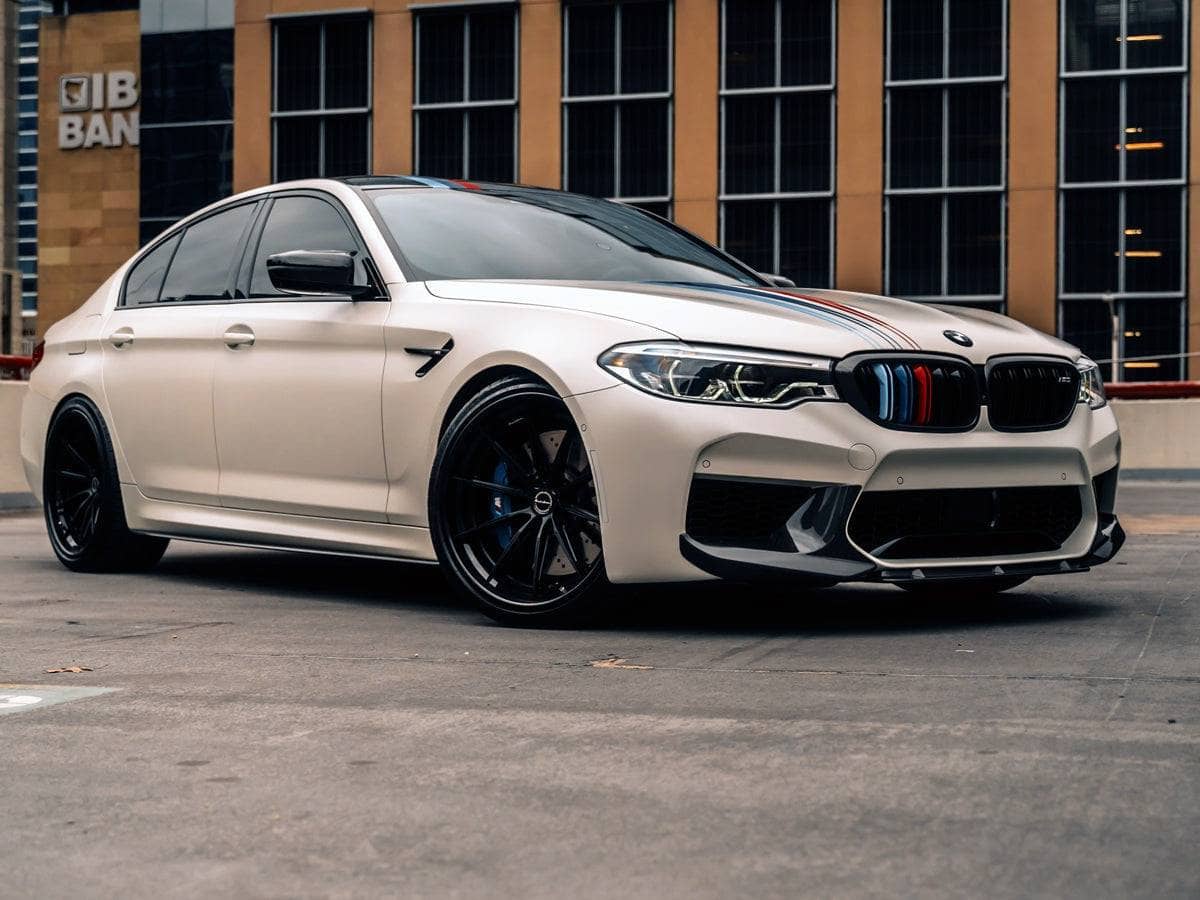 Kies-Motorsports AutoTecknic USA AutoTecknic Dry Carbon Fiber Center Front Lip - F90 M5 | F90 M5 Competition Pre-LCI