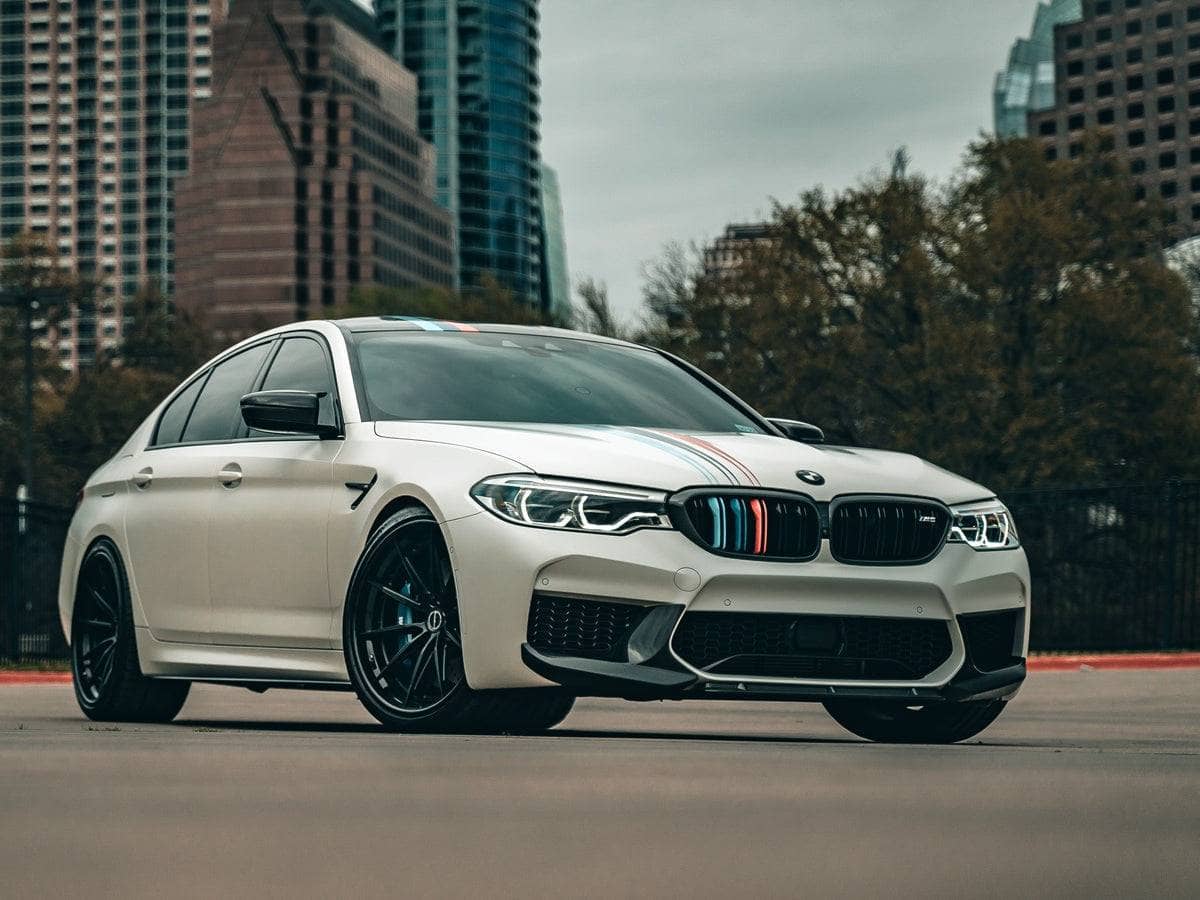 Kies-Motorsports AutoTecknic USA AutoTecknic Dry Carbon Fiber Center Front Lip - F90 M5 | F90 M5 Competition Pre-LCI