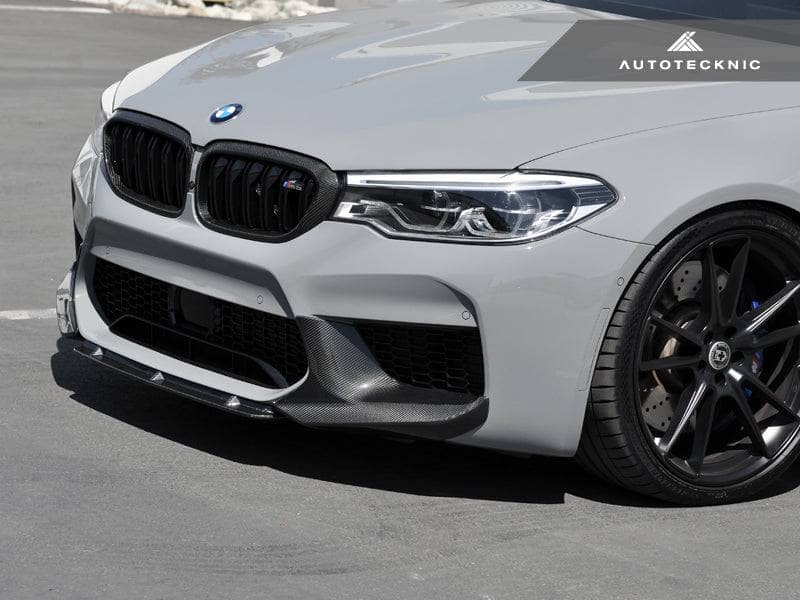 Kies-Motorsports AutoTecknic USA AutoTecknic Dry Carbon Fiber Center Front Lip - F90 M5 | F90 M5 Competition Pre-LCI