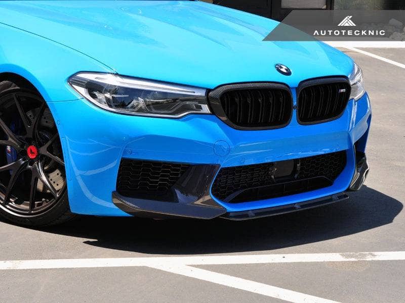 Kies-Motorsports AutoTecknic USA AutoTecknic Dry Carbon Fiber Center Front Lip - F90 M5 | F90 M5 Competition Pre-LCI