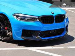 Kies-Motorsports AutoTecknic USA AutoTecknic Dry Carbon Fiber Center Front Lip - F90 M5 | F90 M5 Competition Pre-LCI