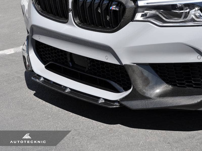 Kies-Motorsports AutoTecknic USA AutoTecknic Dry Carbon Fiber Center Front Lip - F90 M5 | F90 M5 Competition Pre-LCI