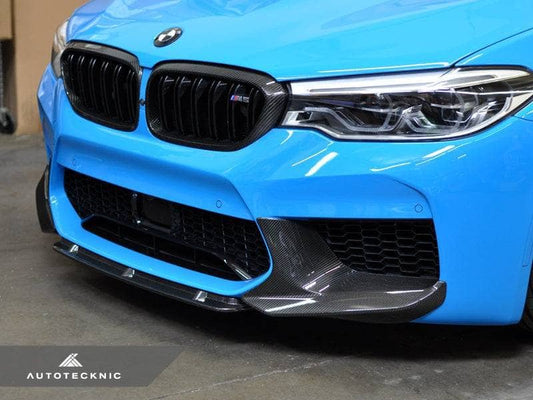 Kies-Motorsports AutoTecknic USA AutoTecknic Dry Carbon Fiber Center Front Lip - F90 M5 | F90 M5 Competition Pre-LCI