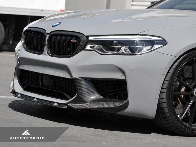 Kies-Motorsports AutoTecknic USA AutoTecknic Dry Carbon Fiber Center Front Lip - F90 M5 | F90 M5 Competition Pre-LCI