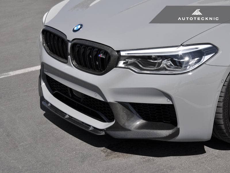 Kies-Motorsports AutoTecknic USA AutoTecknic Dry Carbon Fiber Center Front Lip - F90 M5 | F90 M5 Competition Pre-LCI