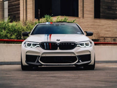 Kies-Motorsports AutoTecknic USA AutoTecknic Dry Carbon Fiber Center Front Lip - F90 M5 | F90 M5 Competition Pre-LCI