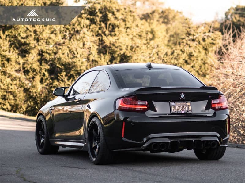 Kies-Motorsports AutoTecknic USA AutoTecknic Dry Carbon Fiber Competition Trunk Spoiler - F87 M2 | F22 2-Series