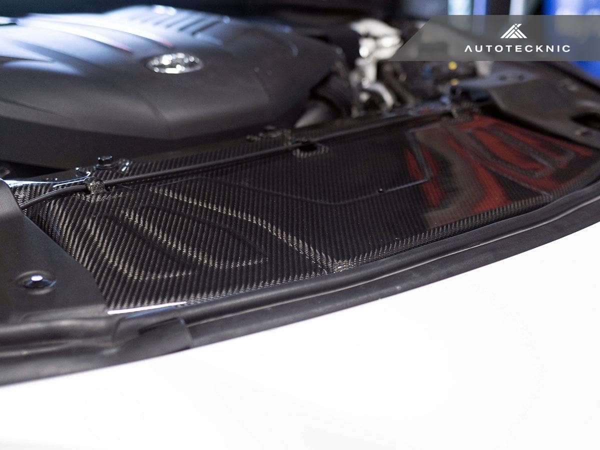 Kies-Motorsports AutoTecknic USA AutoTecknic Dry Carbon Fiber Cooling Shroud - A90 Supra