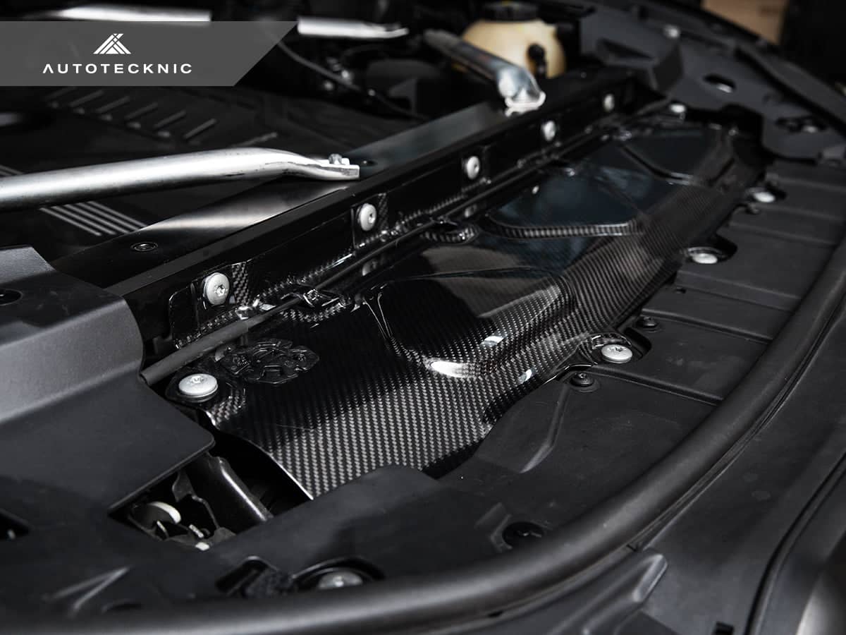 Kies-Motorsports AutoTecknic USA AutoTecknic Dry Carbon Fiber Cooling Shroud - F95 X5M | F96 X6M | G09 XM