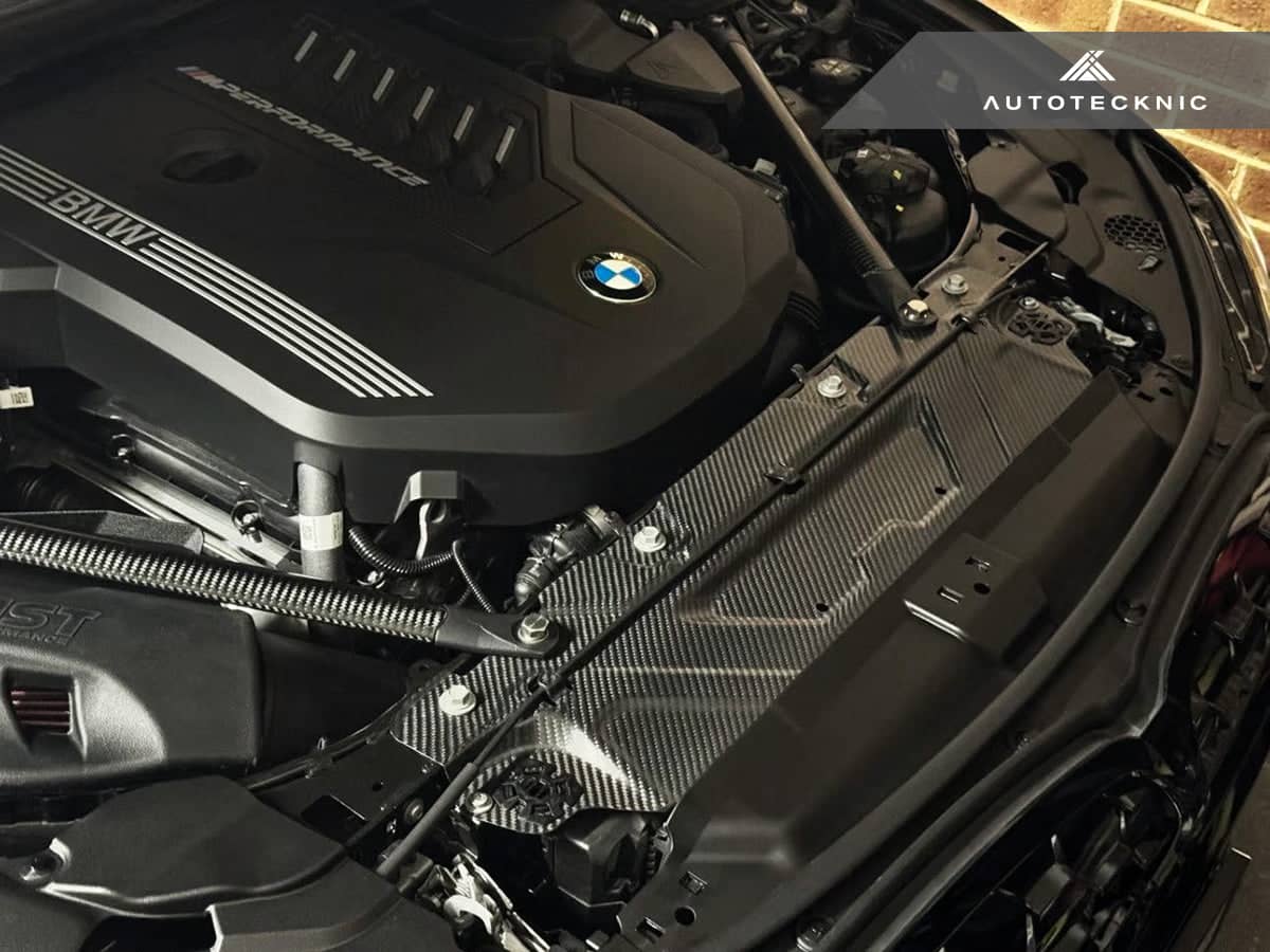 Kies-Motorsports AutoTecknic USA AutoTecknic Dry Carbon Fiber Cooling Shroud - G42 2-Series