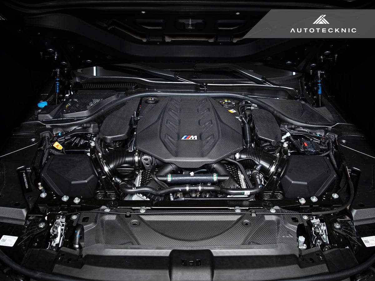 Kies-Motorsports AutoTecknic USA AutoTecknic Dry Carbon Fiber Crosslink Cooling Shroud - G90/ G99 M5