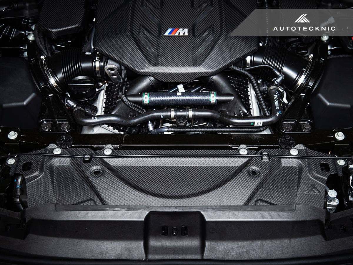 Kies-Motorsports AutoTecknic USA AutoTecknic Dry Carbon Fiber Crosslink Cooling Shroud - G90/ G99 M5