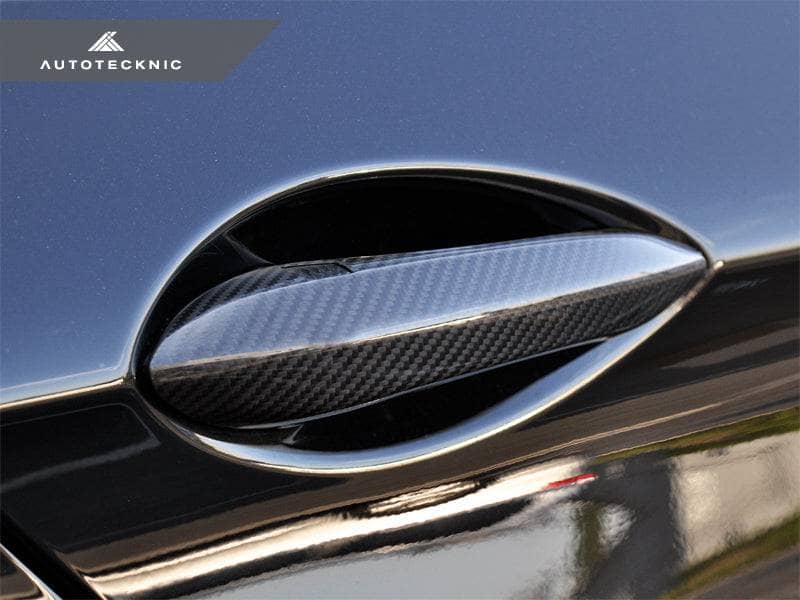 Kies-Motorsports AutoTecknic USA AutoTecknic Dry Carbon Fiber Door Handle Trims - F10 5-Series | F06/ F12/ F13 6-Series | F01 7-Series Main image