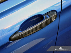 Kies-Motorsports AutoTecknic USA AutoTecknic Dry Carbon Fiber Door Handle Trims - F22/ F23 2-Series