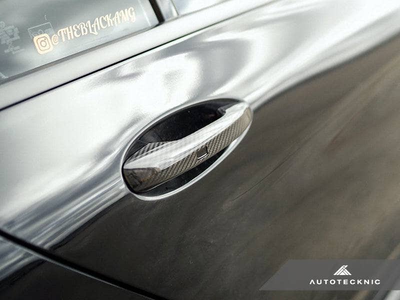 Kies-Motorsports AutoTecknic USA AutoTecknic Dry Carbon Fiber Door Handle Trims - Mercedes-Benz W205 | W213 | W222