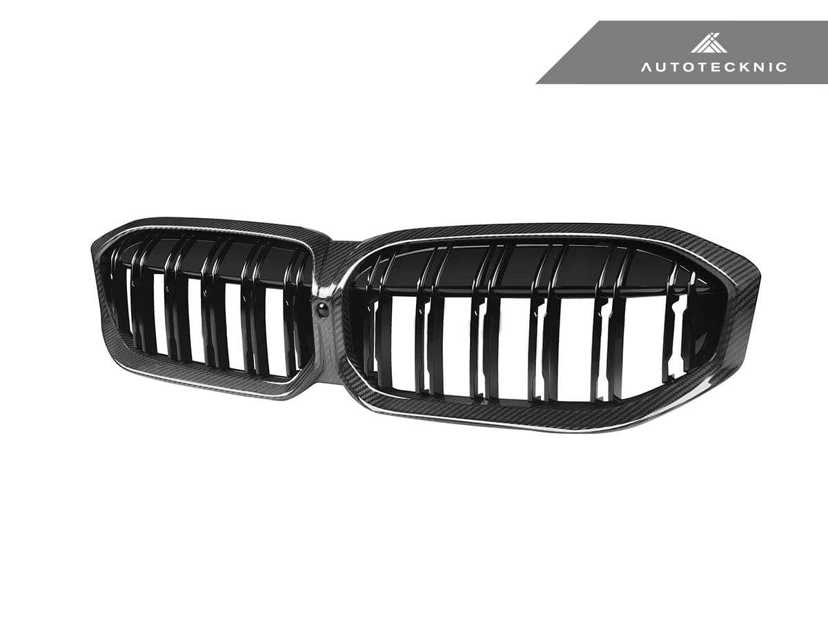 Kies-Motorsports AutoTecknic USA AutoTecknic Dry Carbon Fiber Dual-Slat Front Grille - G20 3-Series LCI G20 3-Series LCI 2023-Up