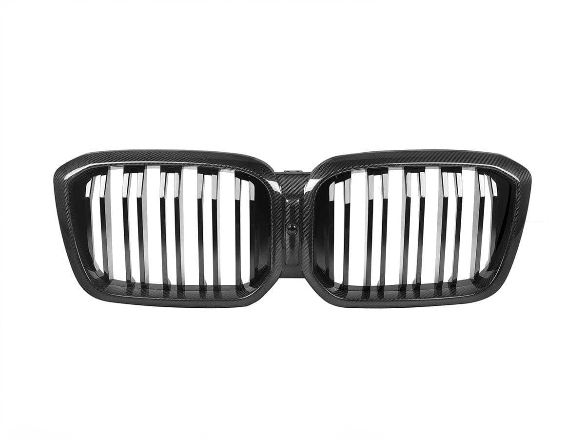 Kies-Motorsports AutoTecknic USA AutoTecknic Dry Carbon Fiber Dual-Slats Front Grille Set - BMW F97 X3M LCI | F98 X4M LCI Main image