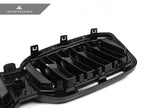 Kies-Motorsports AutoTecknic USA AutoTecknic Dry Carbon Fiber Dual-Slats Front Grille Set - F97 X3M LCI | F98 X4M LCI
