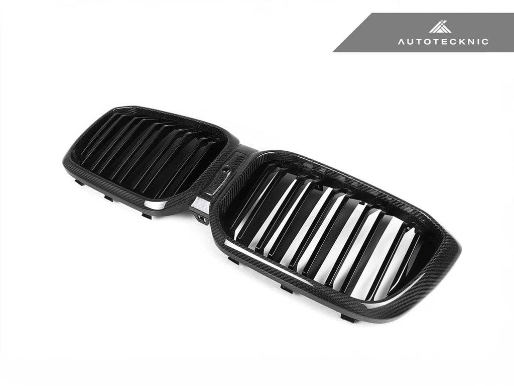Kies-Motorsports AutoTecknic USA AutoTecknic Dry Carbon Fiber Dual-Slats Front Grille Set - F97 X3M LCI | F98 X4M LCI