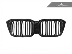Kies-Motorsports AutoTecknic USA AutoTecknic Dry Carbon Fiber Dual-Slats Front Grille Set - G01 X3 LCI | G02 X4 LCI