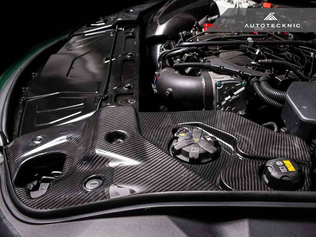Kies-Motorsports AutoTecknic USA AutoTecknic Dry Carbon Fiber Engine Bay Trim - A90 Supra