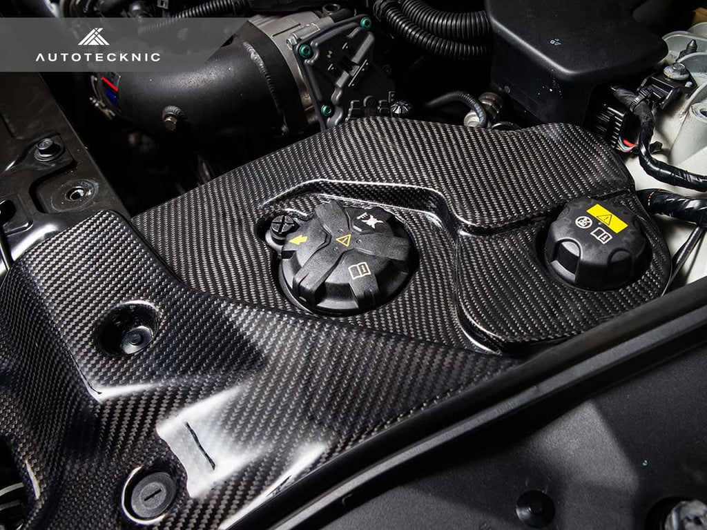 Kies-Motorsports AutoTecknic USA AutoTecknic Dry Carbon Fiber Engine Bay Trim - A90 Supra
