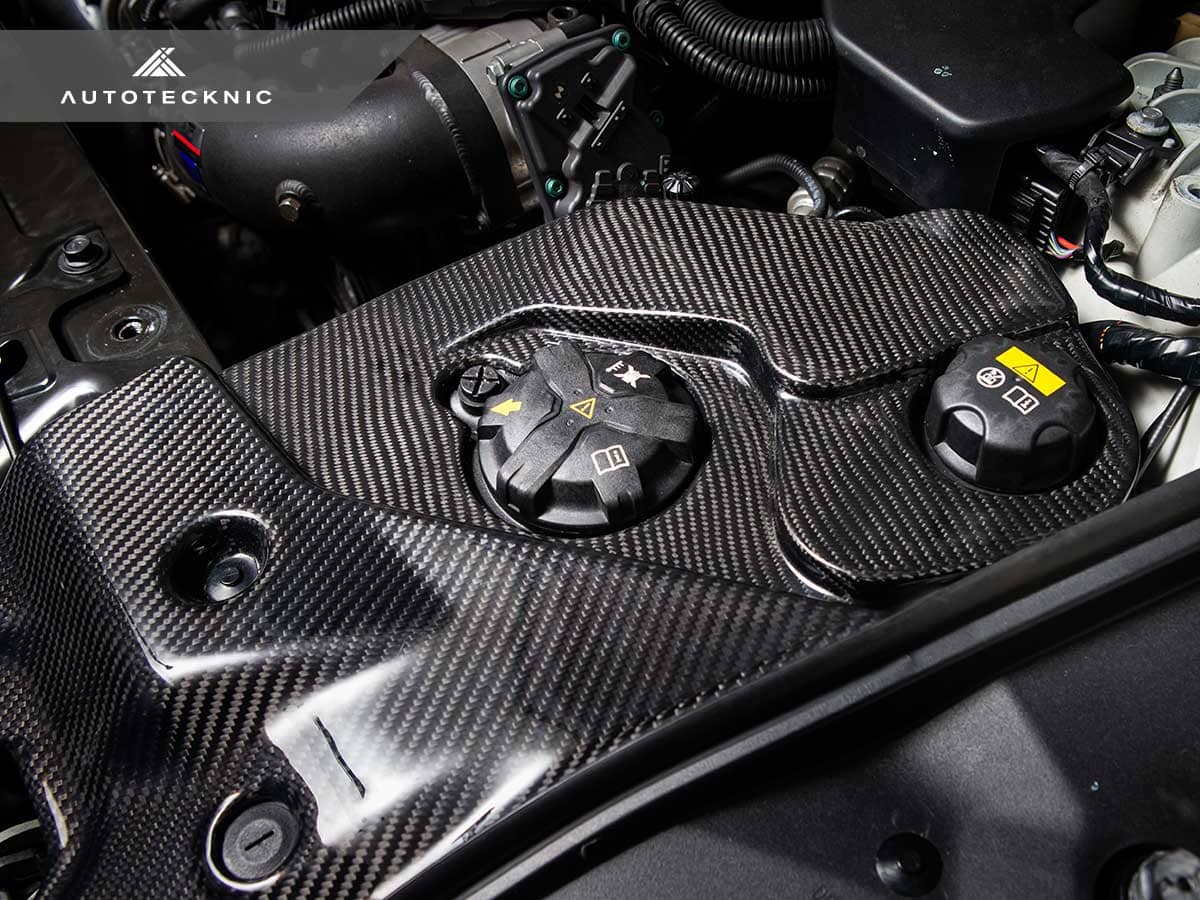Kies-Motorsports AutoTecknic USA AutoTecknic Dry Carbon Fiber Engine Bay Trim - A90 Supra