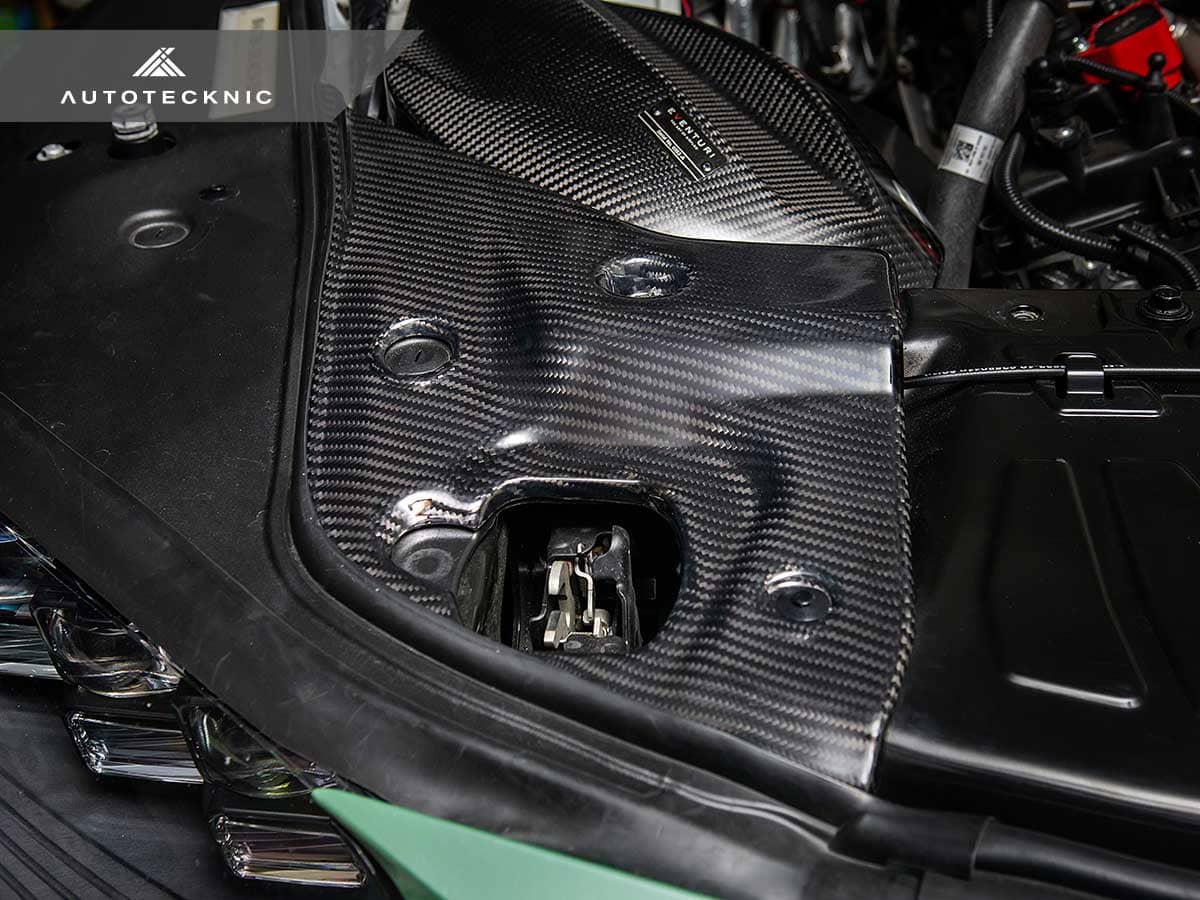 Kies-Motorsports AutoTecknic USA AutoTecknic Dry Carbon Fiber Engine Bay Trim - A90 Supra