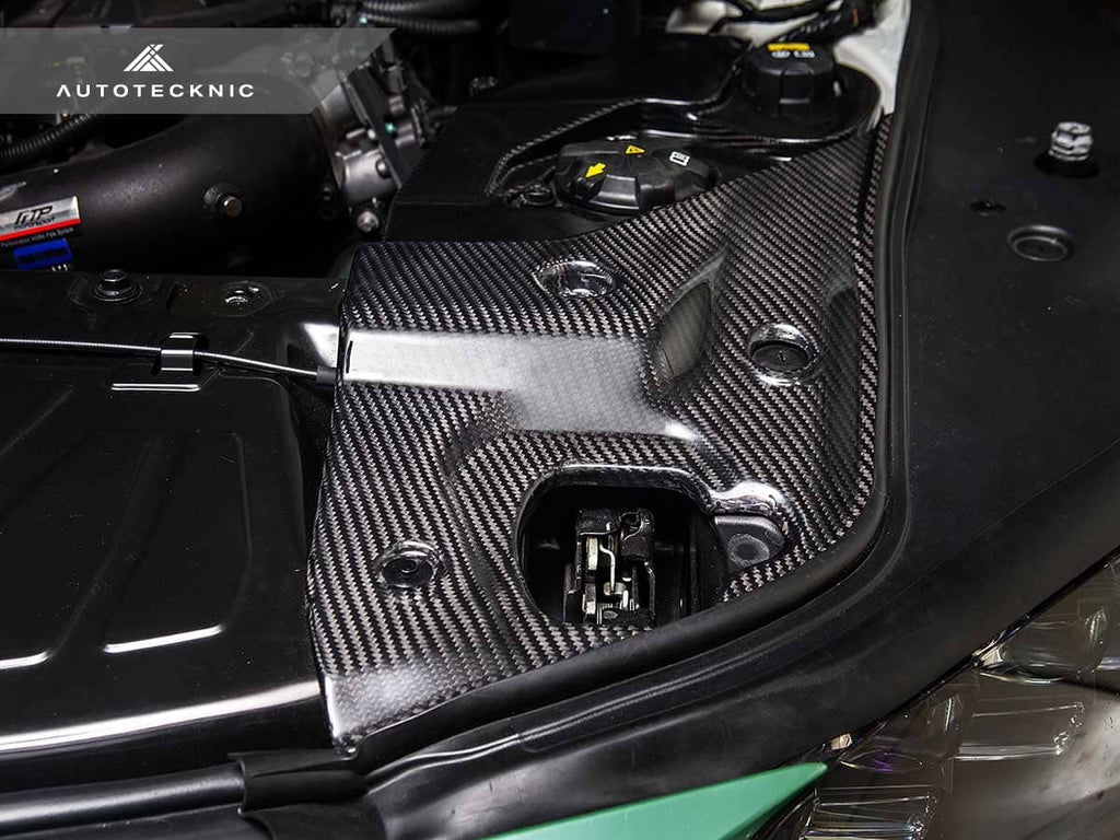 Kies-Motorsports AutoTecknic USA AutoTecknic Dry Carbon Fiber Engine Bay Trim - A90 Supra