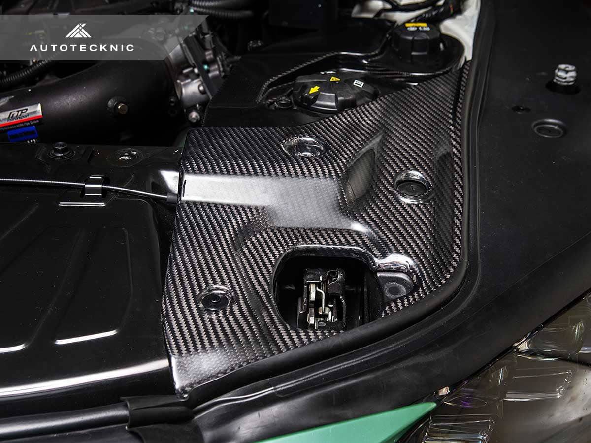 Kies-Motorsports AutoTecknic USA AutoTecknic Dry Carbon Fiber Engine Bay Trim - A90 Supra