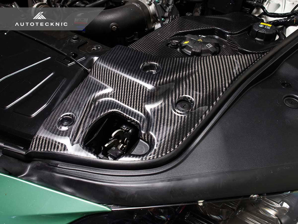 Kies-Motorsports AutoTecknic USA AutoTecknic Dry Carbon Fiber Engine Bay Trim - A90 Supra