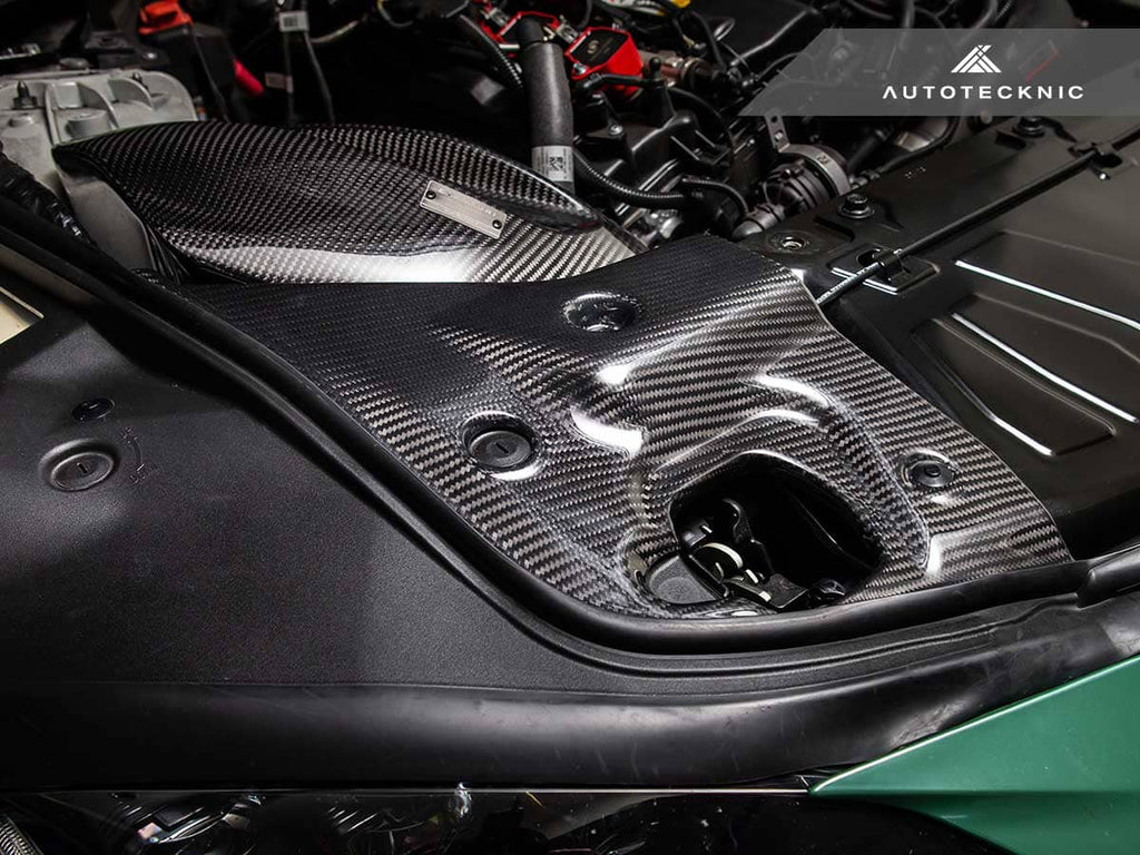 Kies-Motorsports AutoTecknic USA AutoTecknic Dry Carbon Fiber Engine Bay Trim - A90 Supra