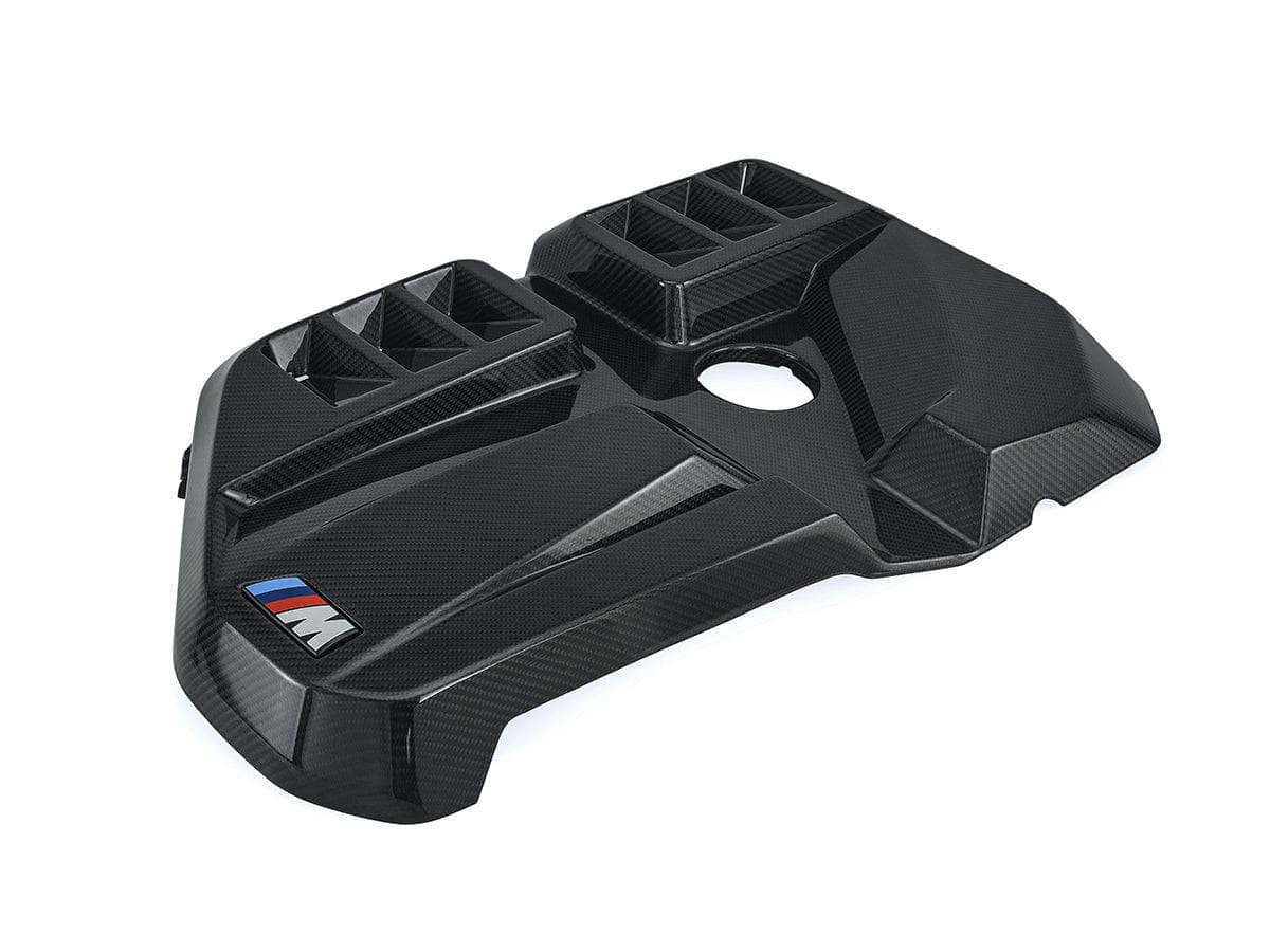 Kies-Motorsports AutoTecknic USA AutoTecknic Dry Carbon Fiber Engine Cover - BMW G80 M3 | G82/ G83 M4 Gloss Finish