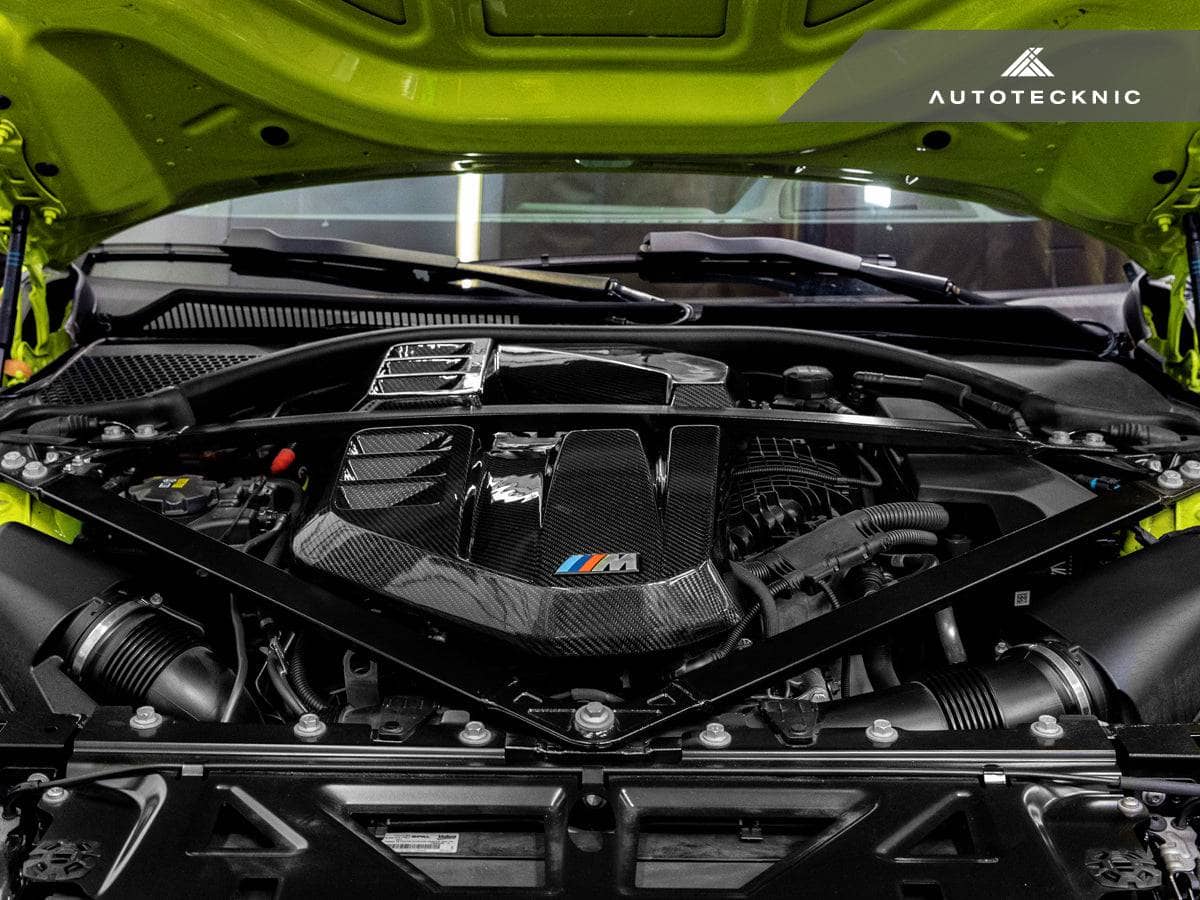 Kies-Motorsports AutoTecknic USA AutoTecknic Dry Carbon Fiber Engine Cover - G80 M3 | G82/ G83 M4