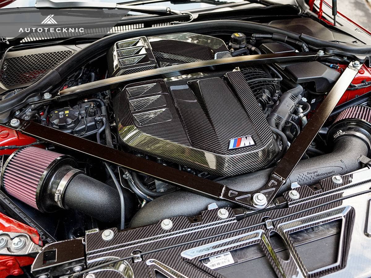 Kies-Motorsports AutoTecknic USA AutoTecknic Dry Carbon Fiber Engine Cover - G80 M3 | G82/ G83 M4