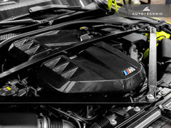 Kies-Motorsports AutoTecknic USA AutoTecknic Dry Carbon Fiber Engine Cover - G80 M3 | G82/ G83 M4