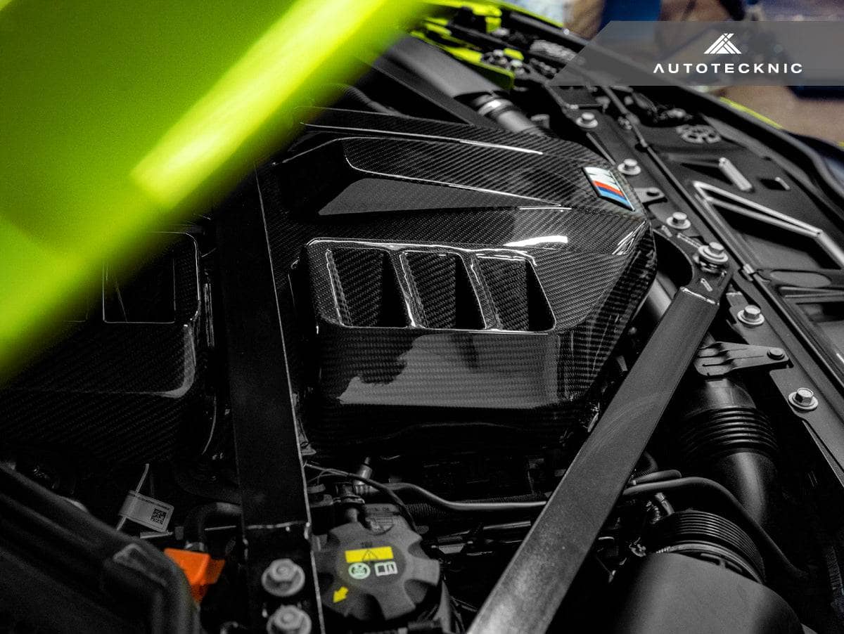 Kies-Motorsports AutoTecknic USA AutoTecknic Dry Carbon Fiber Engine Cover - G80 M3 | G82/ G83 M4