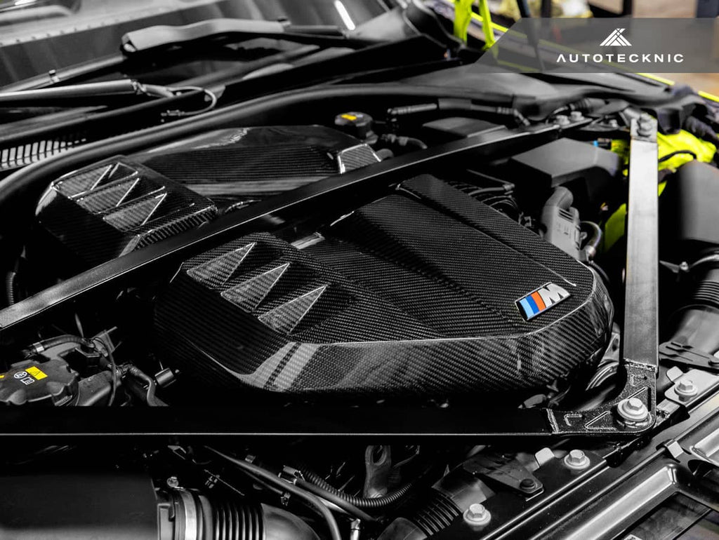 Kies-Motorsports AutoTecknic USA AutoTecknic Dry Carbon Fiber Engine Cover - G80 M3 | G82/ G83 M4