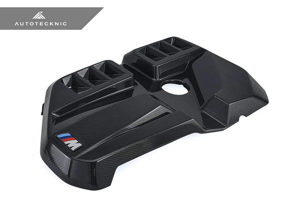 Kies-Motorsports AutoTecknic USA AutoTecknic Dry Carbon Fiber Engine Cover - G80 M3 | G82/ G83 M4 Gloss Finish