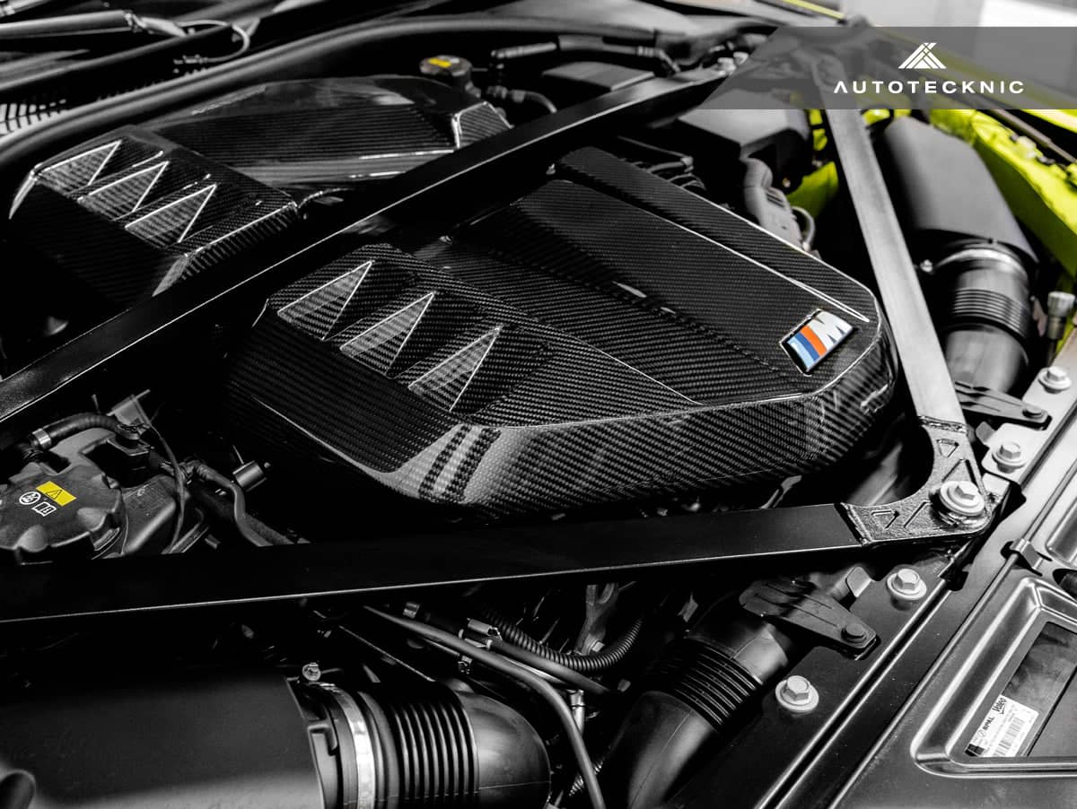 Kies-Motorsports AutoTecknic USA AutoTecknic Dry Carbon Fiber Engine Cover - G87 M2