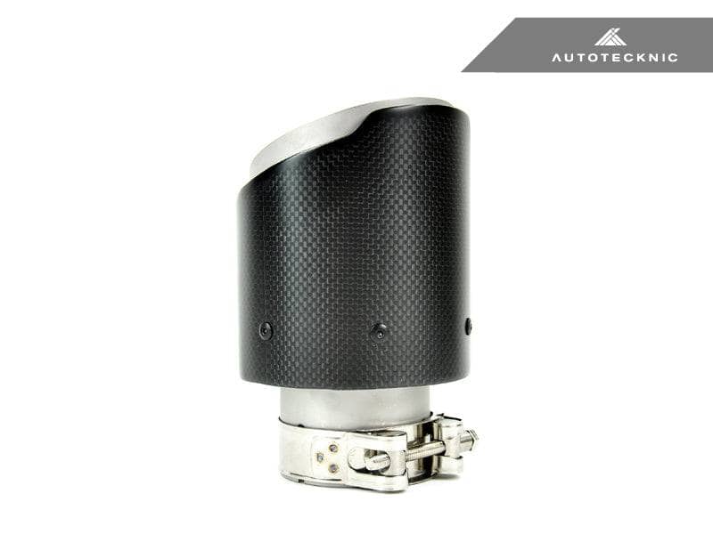 Kies-Motorsports AutoTecknic USA AutoTecknic Dry Carbon Fiber Exhaust Tip Inlet: 70MM Outlet: 89MM