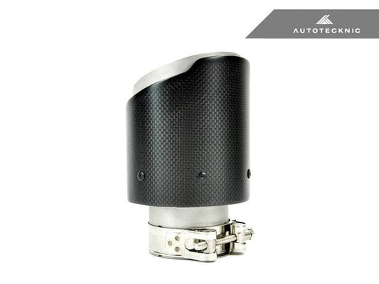 Kies-Motorsports AutoTecknic USA AutoTecknic Dry Carbon Fiber Exhaust Tip Inlet: 70MM Outlet: 89MM
