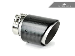 Kies-Motorsports AutoTecknic USA AutoTecknic Dry Carbon Fiber Exhaust Tip Inlet: 70MM Outlet: 89MM