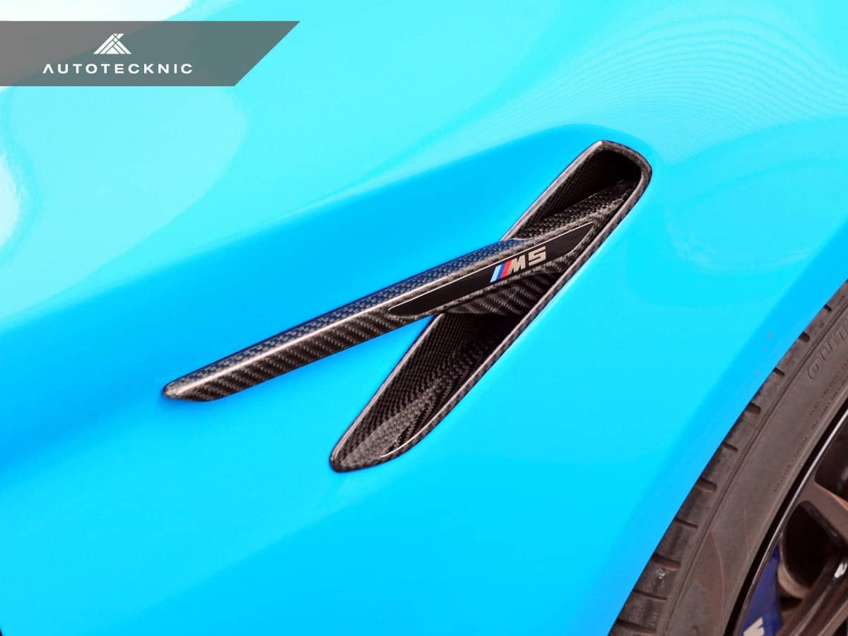 Kies-Motorsports AutoTecknic USA AutoTecknic Dry Carbon Fiber Fender Pocket Set - F90 M5 | M5 Competition