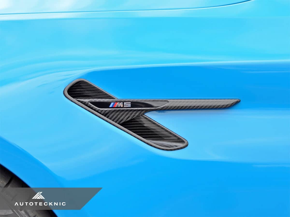 Kies-Motorsports AutoTecknic USA AutoTecknic Dry Carbon Fiber Fender Pocket Set - F90 M5 | M5 Competition